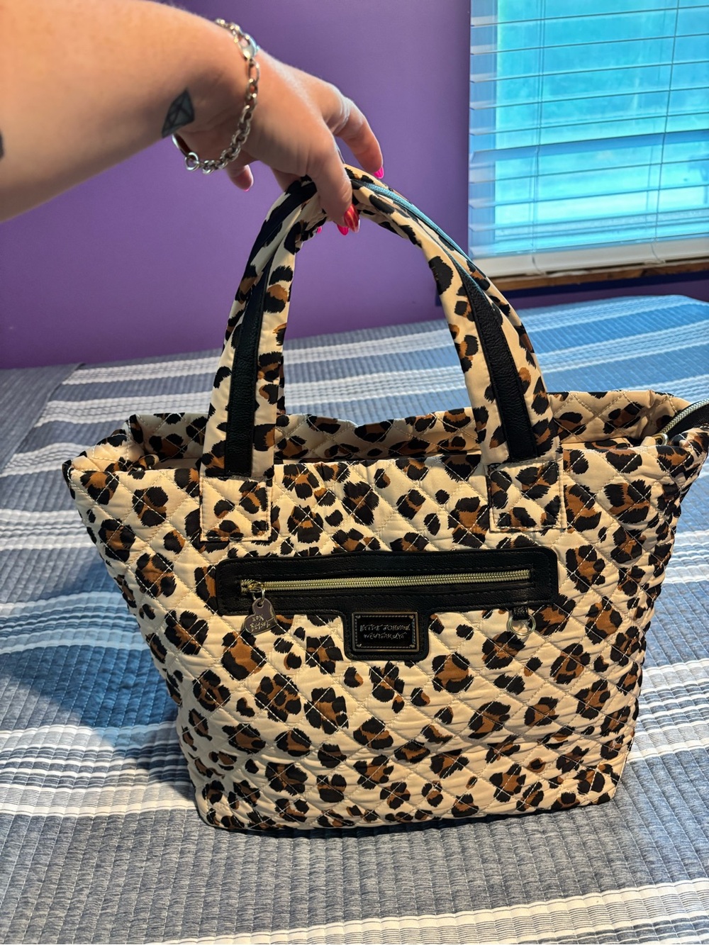 Leopard Betsey Johnson Travel Tote Bag